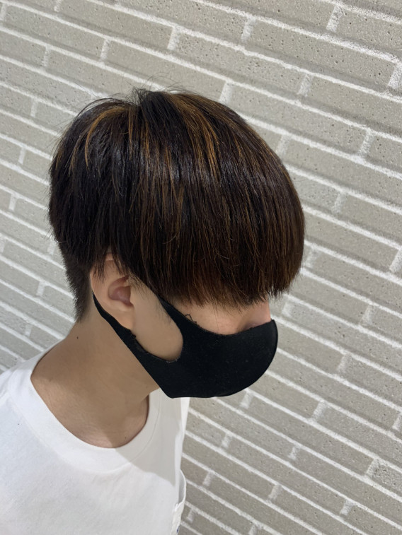 メンズハイライトカラー 京都の美容院 Nyny Momoテラス六地蔵店 メンズハイライトカラー 京都の美容院 Nyny Momoテラス六地蔵店