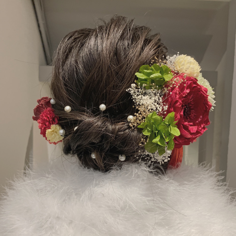 成人式ヘアー 個性的レトロヘア 神戸の美容院 Nyny 三宮店 ブログ