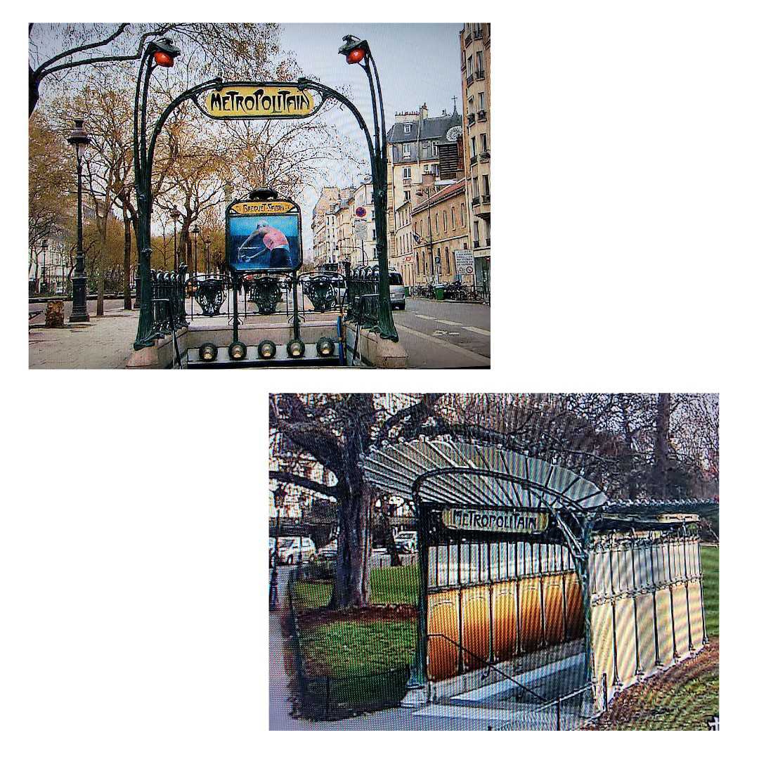 芸術の都パリに咲く 街中の斬新な作品「パリ・メトロ出入口 