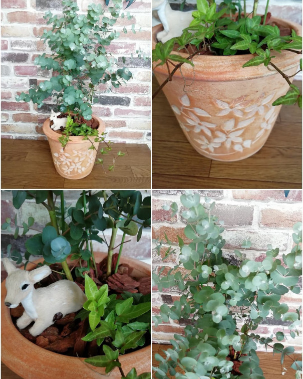 ユーカリ アイビーお洒落アレンジ フラワー グリーン Sahoホームページ