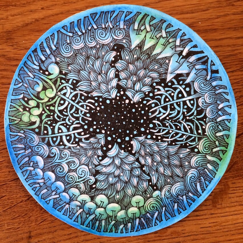 18日目『雪の結晶』ZENUARI 2019 | 成冨史絵のゼンタングル®︎