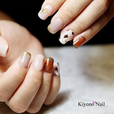 お客様ハンドデザイン ページ10 佐世保市ネイルサロン 爪が傷まず上品なネイルのキヨノネイル