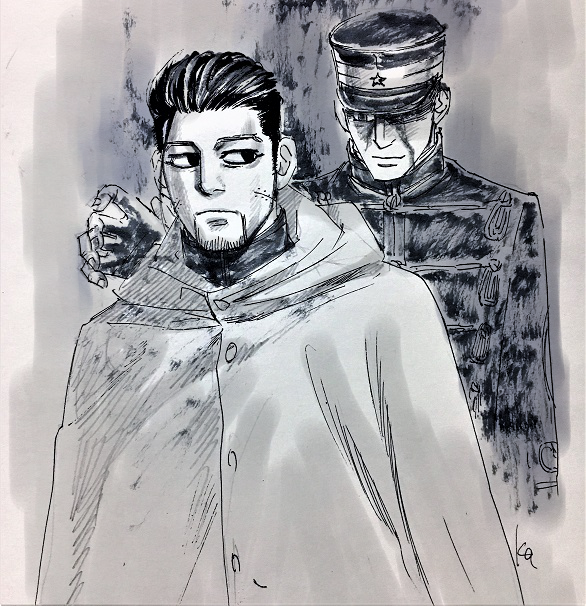 5点セット】ゴールデンカムイ尾形百之助 刺青人皮リボンスカーフ紅茶