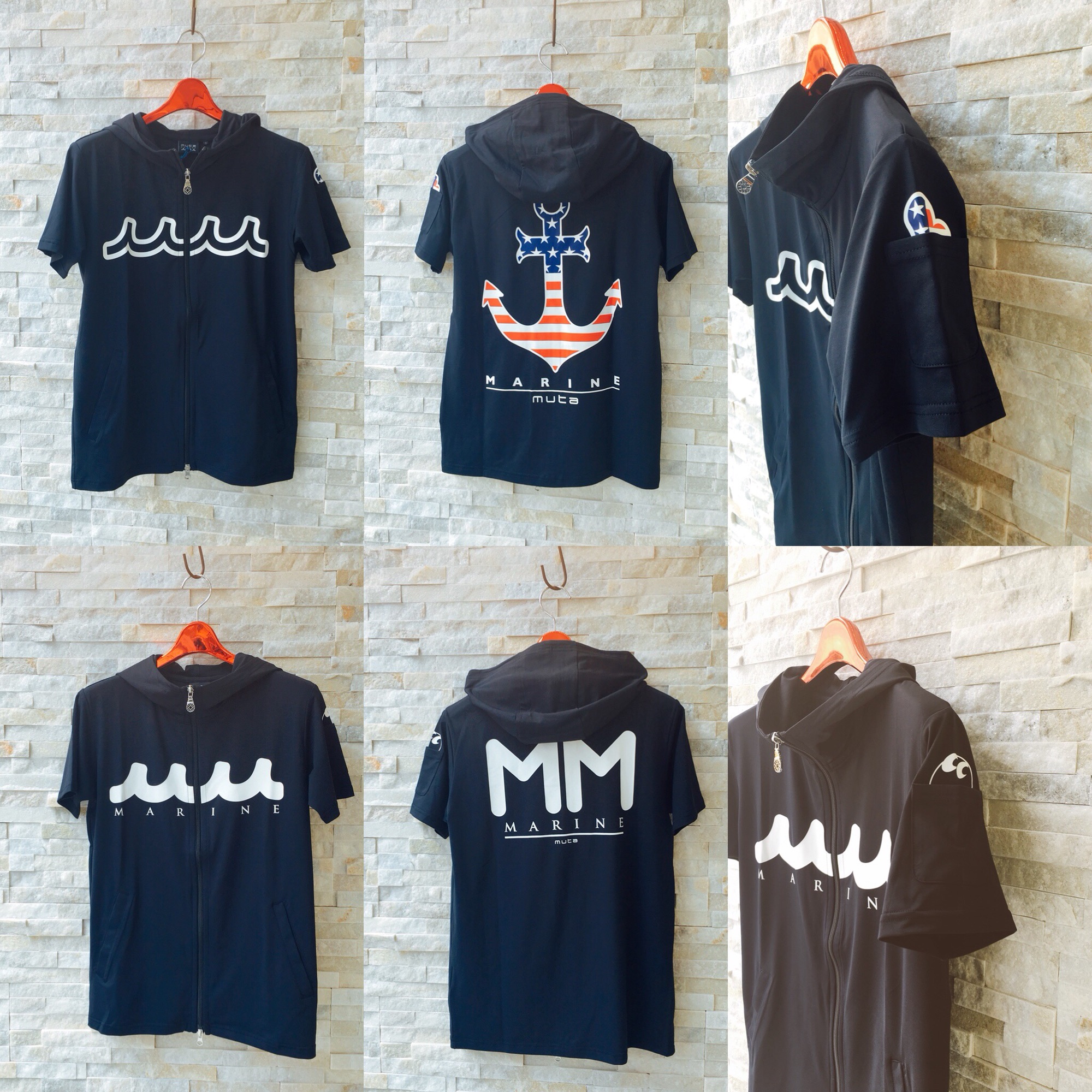 muta MARINE 半袖 パーカー 半袖プルオーバーパーカー [全4色] – muta Online Store