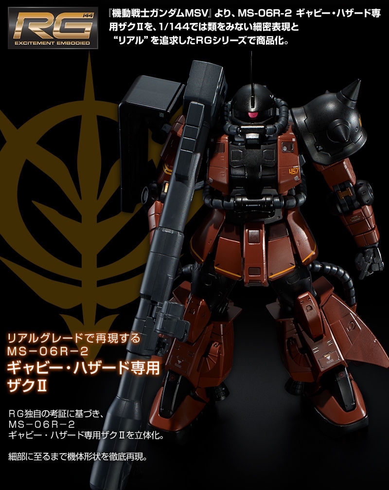 ＲＧ 1/144 MS-06R-2 ギャビー・ハザード専用ザクＩＩ | ガンダム 会議室