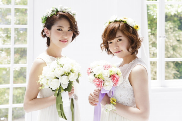 かわいいショートヘアの花嫁 自分史上最高の美しさで残す