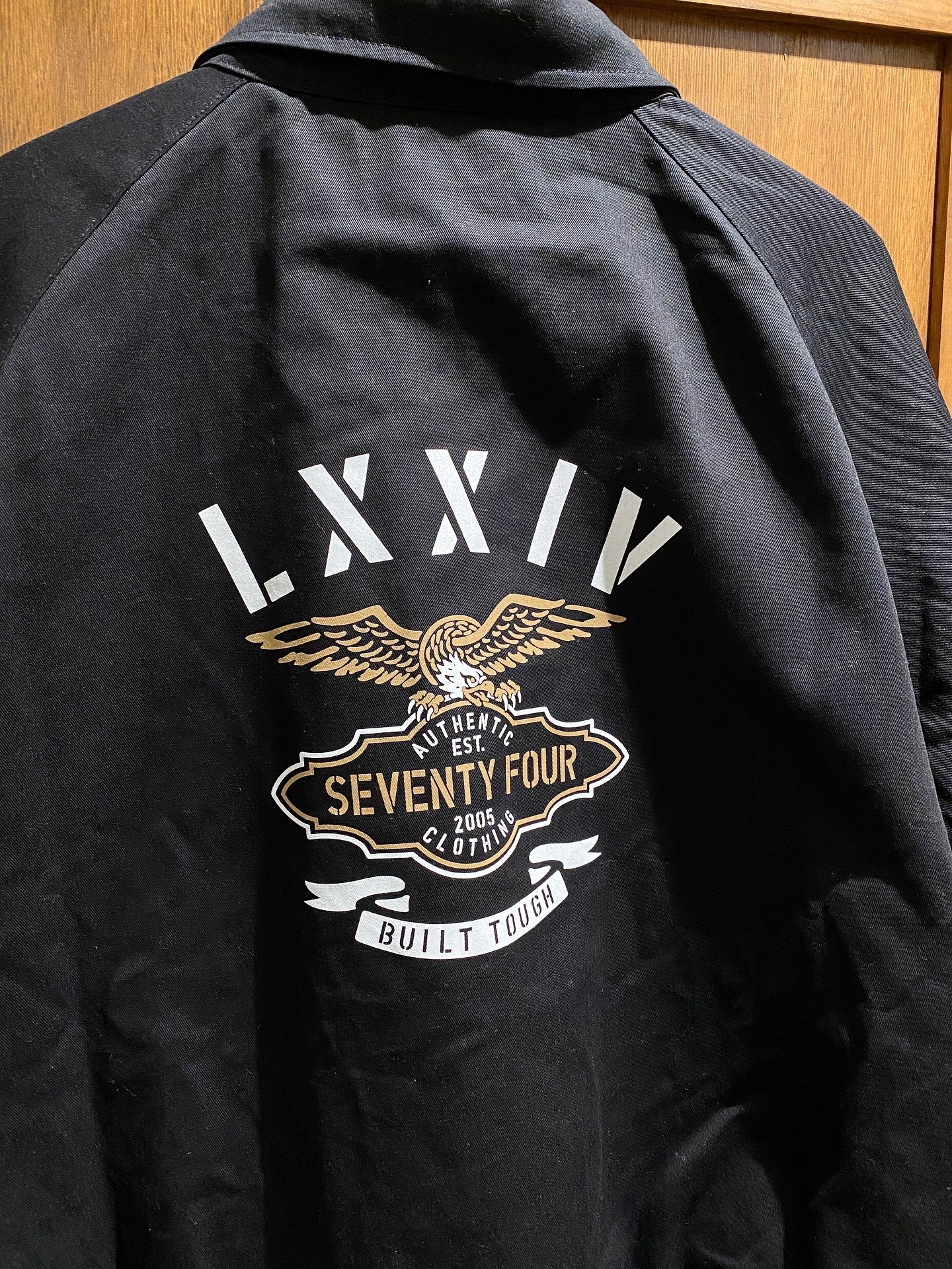 SEVENTY 【新作】SEVENTY FOUR コットンツイル スウィングトップ 黒 L 