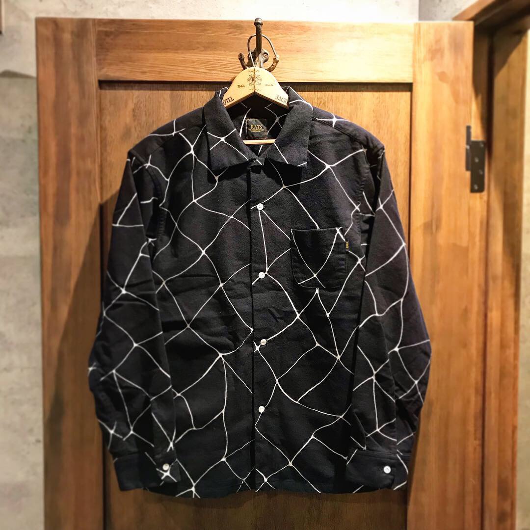 SPIDERWEB PRINT FLANNEL SHIRT. | FAGRASS WEB SITE