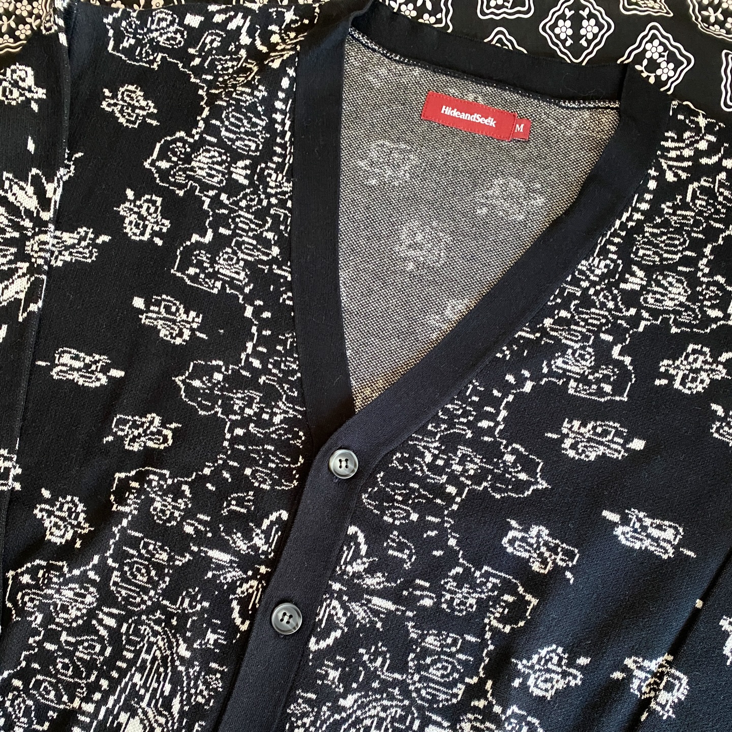 HIDEANDSEEK 26SS BANDANA CARDIGAN発売開始 | FAGRASS WEB SITE