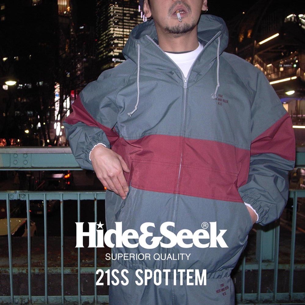 HIDE AND SEEK Nylon Zip Jacket smcint.com