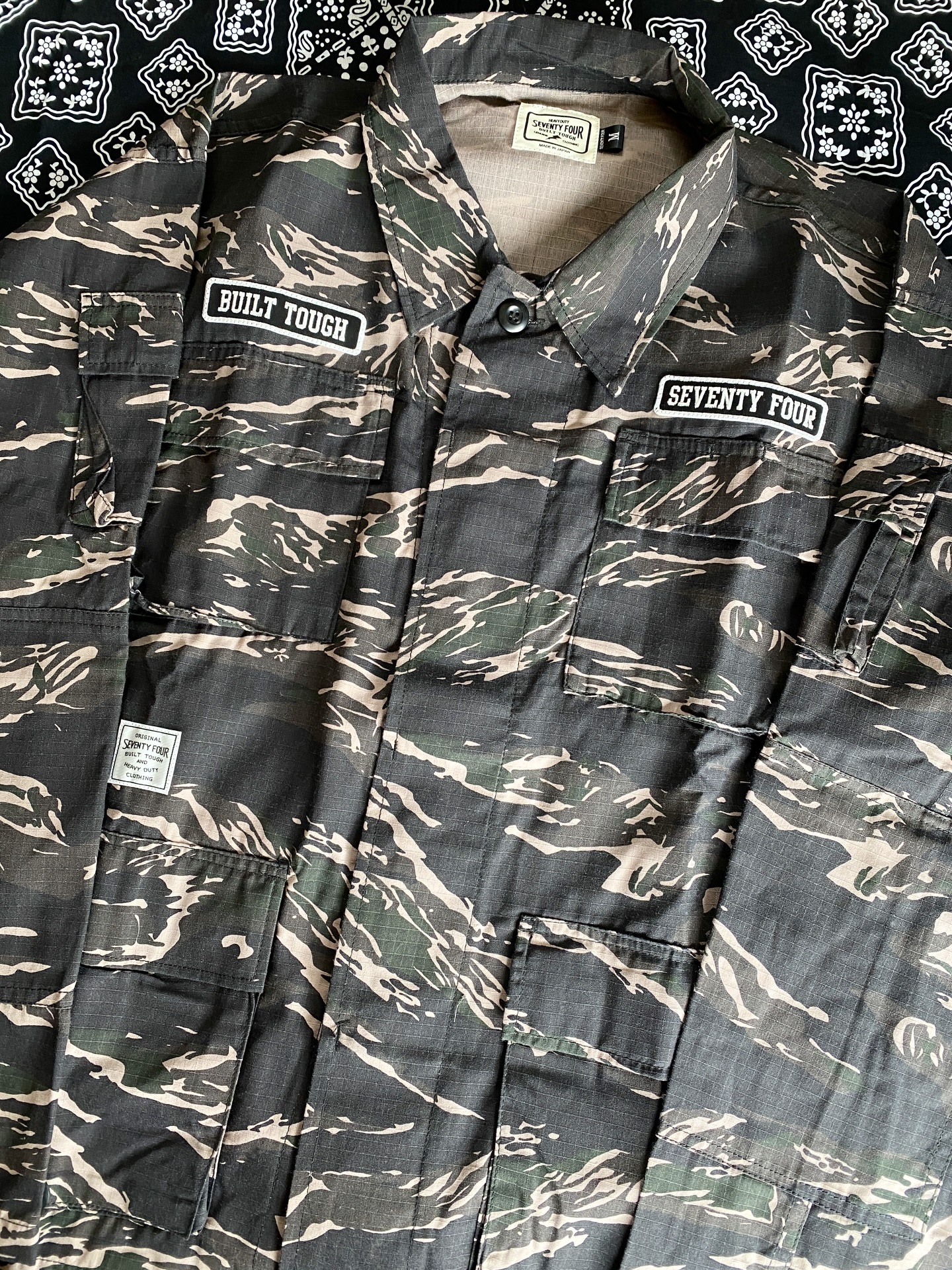 SEVENTY FOUR 26SS TIGER CAMO BDU SHIRT JACKET発売開始 | FAGRASS 