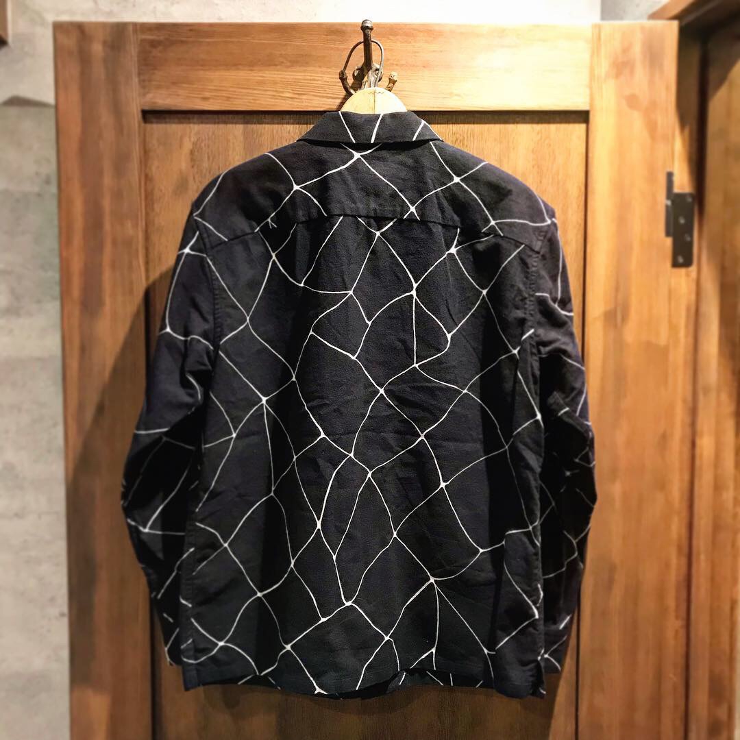 SPIDERWEB PRINT FLANNEL SHIRT. | FAGRASS WEB SITE