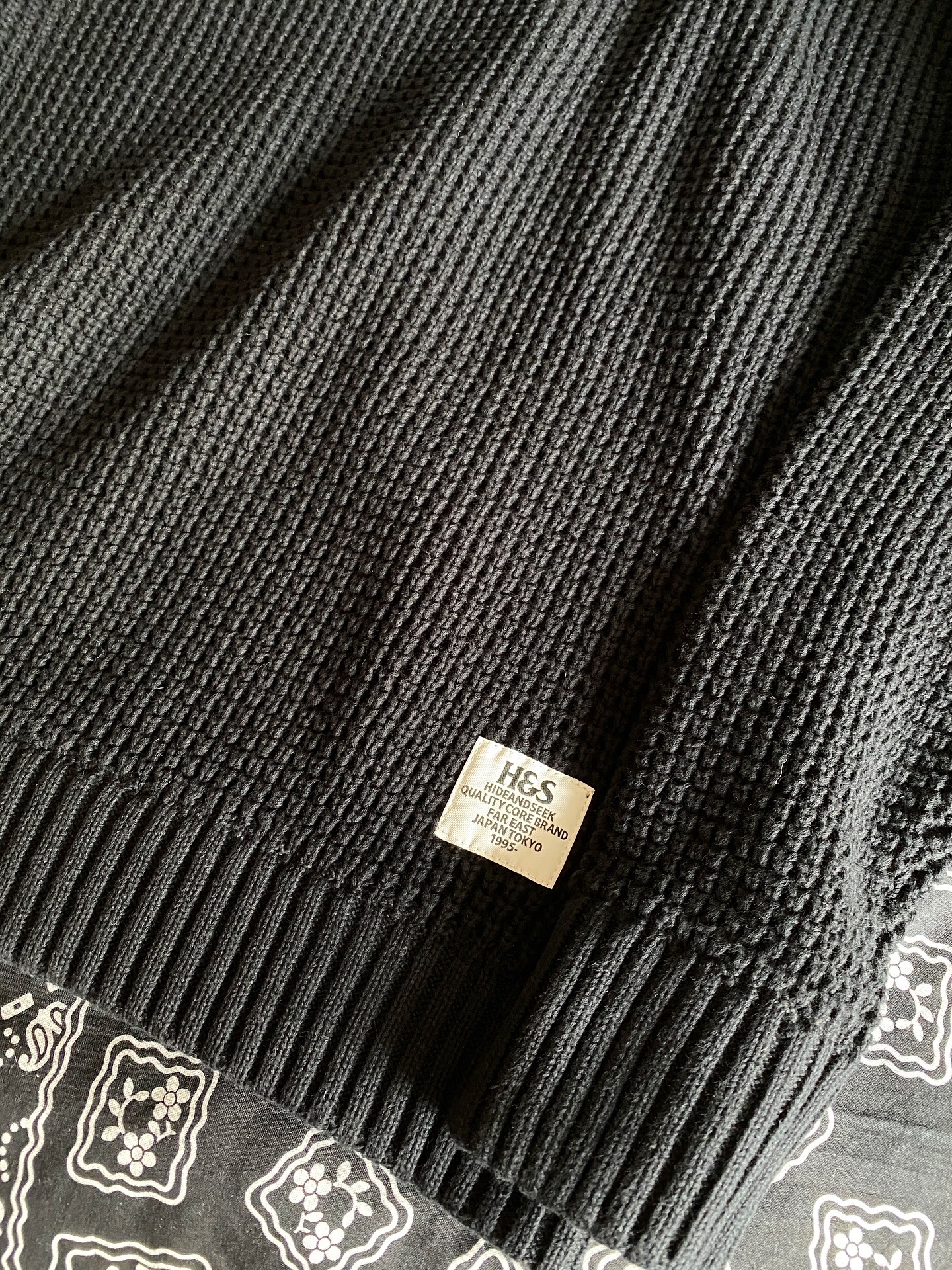 HIDEANDSEEK 25AW Heavy Waffle Knit Sweater発売開始 | FAGRASS WEB SITE