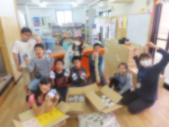 学童たいようクラブに寄贈 多世代交流スペース 宮ノ前テラス