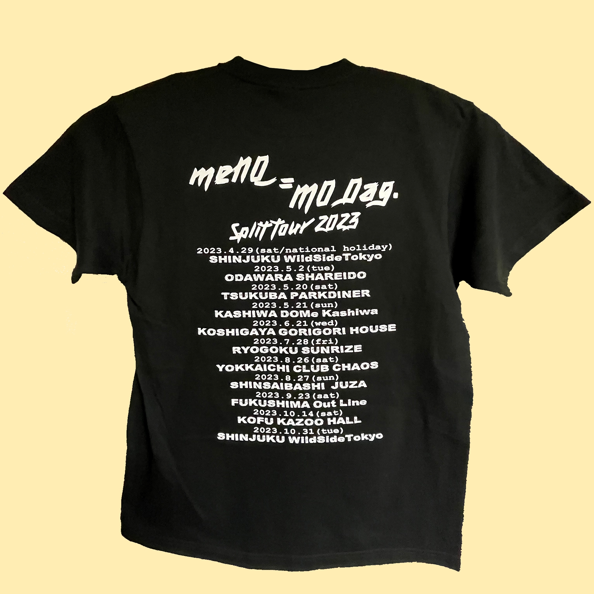 MONQとのスプリットツアーTシャツ販売決定！！ | meDag.