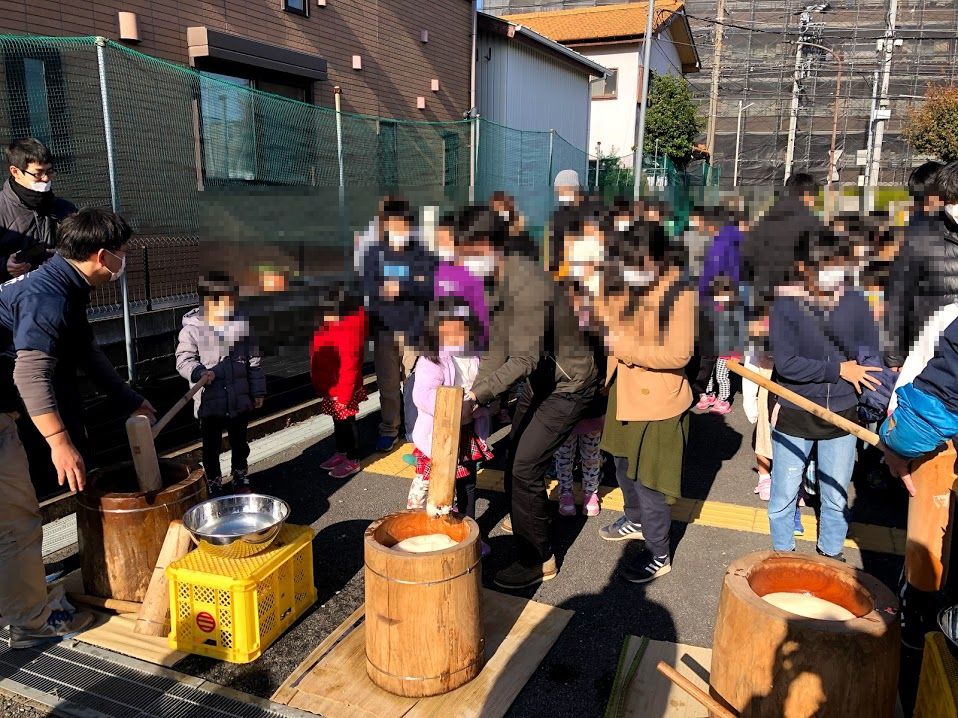 長野県松本市 餅つき用 杵と臼 餅つき会に 子供会 敬老会 - キッチン、食器