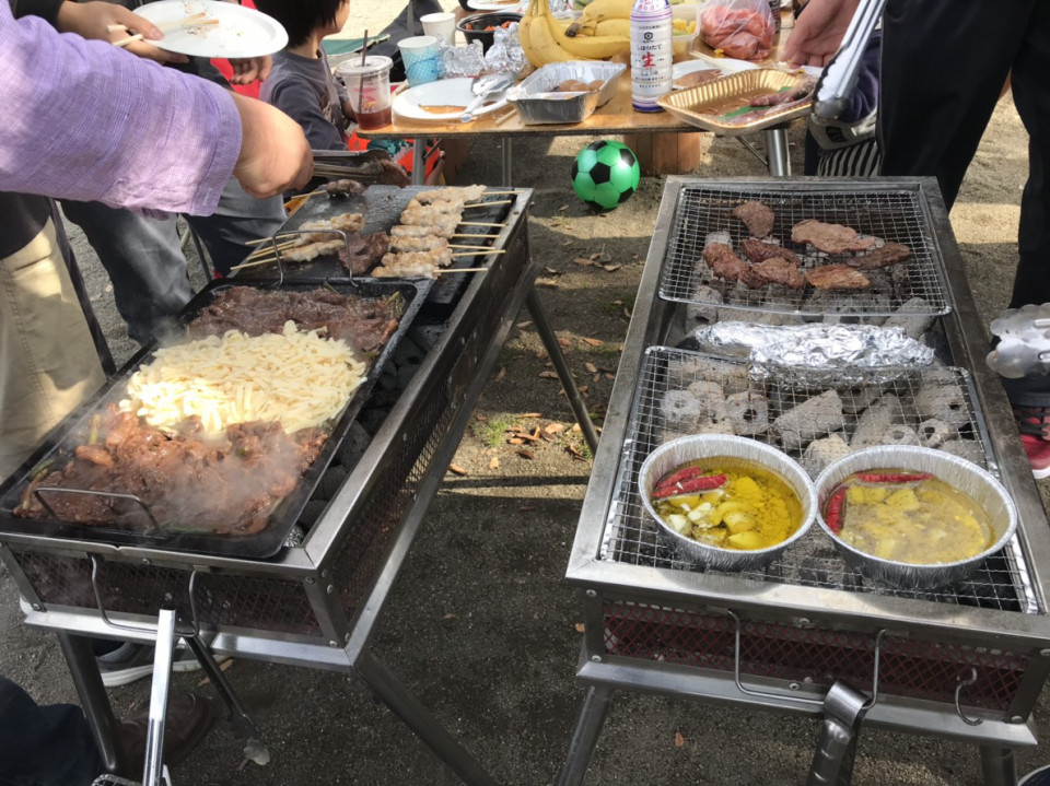 茅ヶ崎里山公園でバーベキューしてきました 帝京科学大学 和太鼓サークル 桜奏