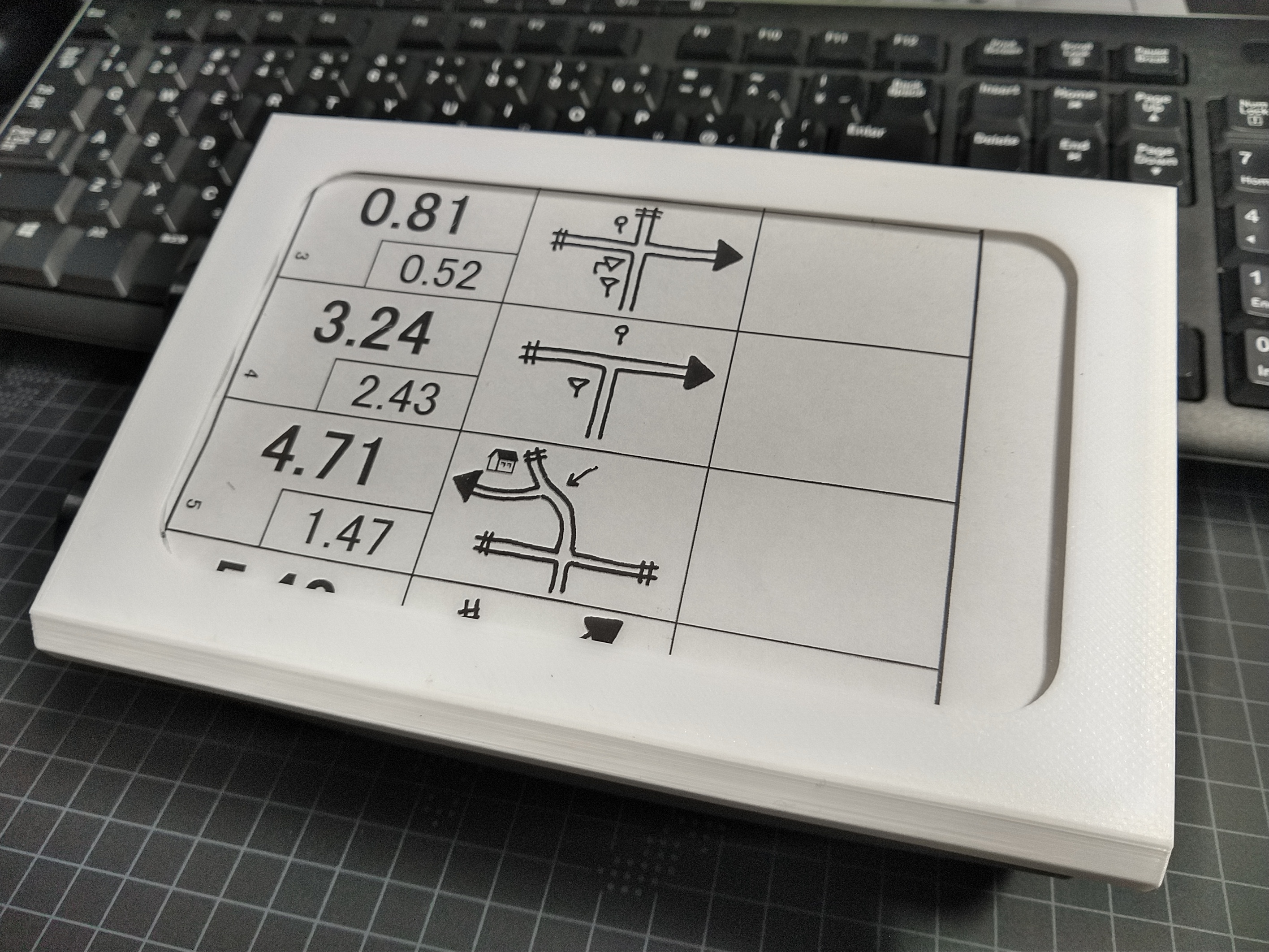 コマ図 マップホルダー ラリーメーター ICO ラリーコンピューター コマ練 - オートバイアクセサリー