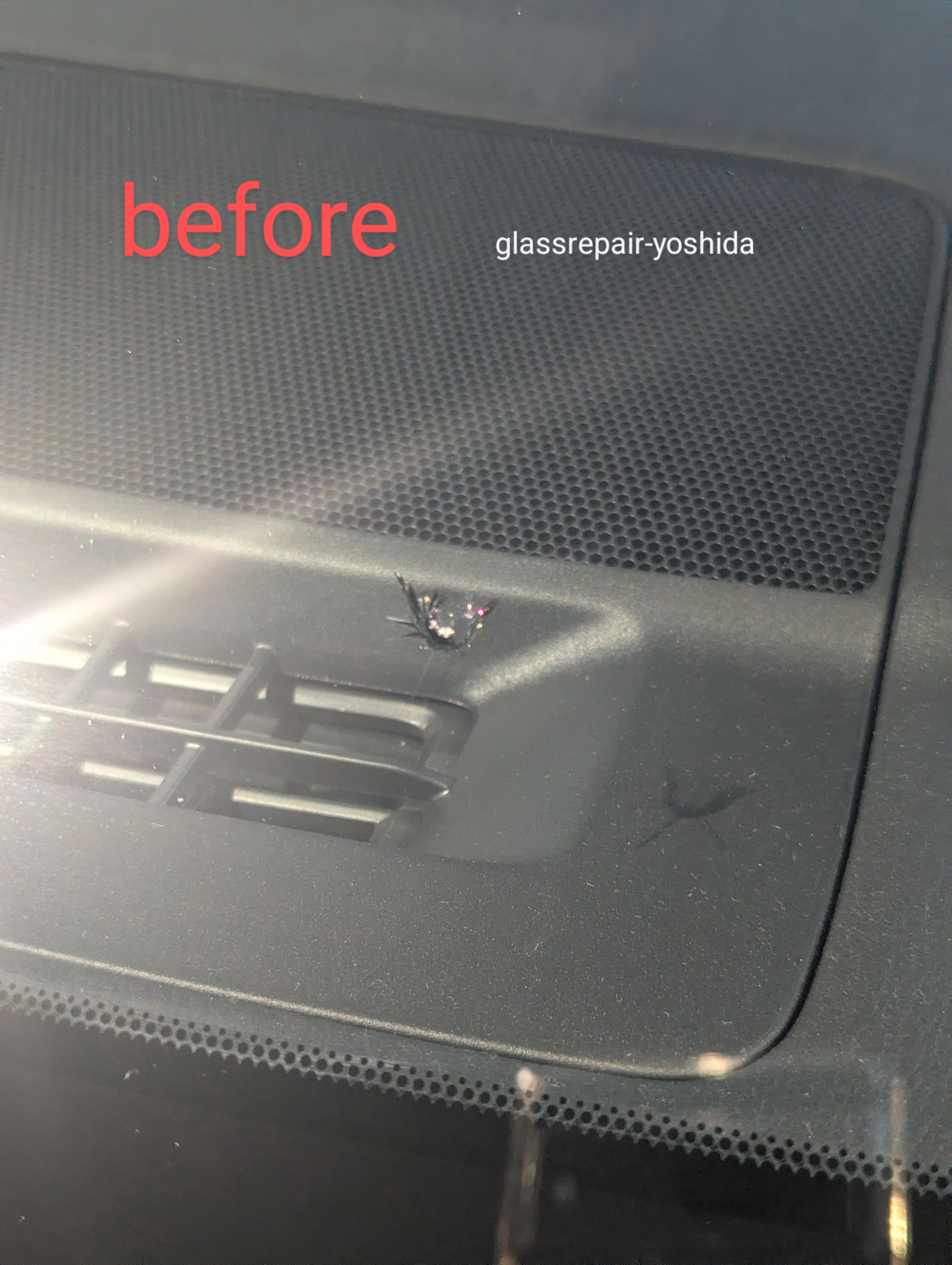 飛び石ひび割れ 施工例「やや危険ゾーン・コンビネーション系」CX-5