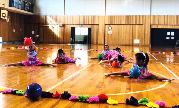 今日は新体操の試技会でした エレメンタリーダンススクール ダンスアート