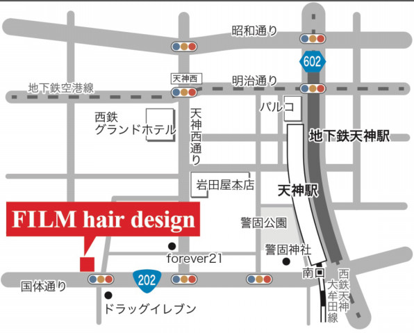 地図 Film Hair Design 地図 Film Hair Design
