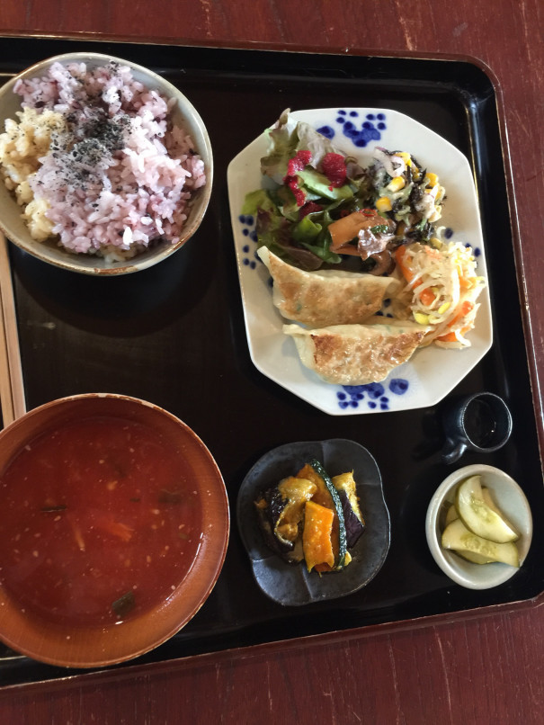 古民家カフェ いなり寿司 素麺 なすきゅうりミョウガ 体調記録 古民家カフェ いなり寿司 素麺 なすきゅうりミョウガ 体調記録
