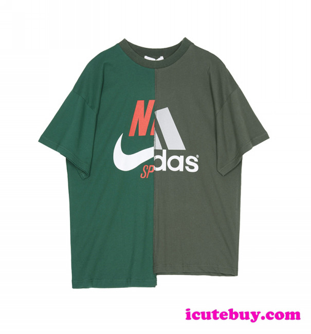 アディダス ナイキ コラボ Tシャツ カジュアル系人気ペアルック 夏の新品 Icutebuy S Ownd アディダス ナイキ コラボ Tシャツ カジュアル系人気ペアルック 夏の新品 Icutebuy S Ownd