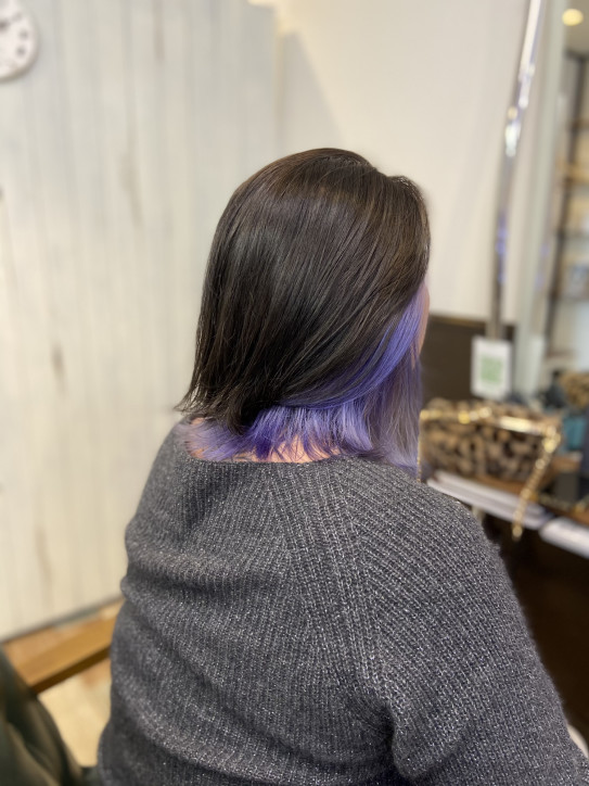 インナーカラー ラベンダー Cut Color R 成田市三里塚美容室 インナーカラー ラベンダー Cut Color R 成田市三里塚美容室