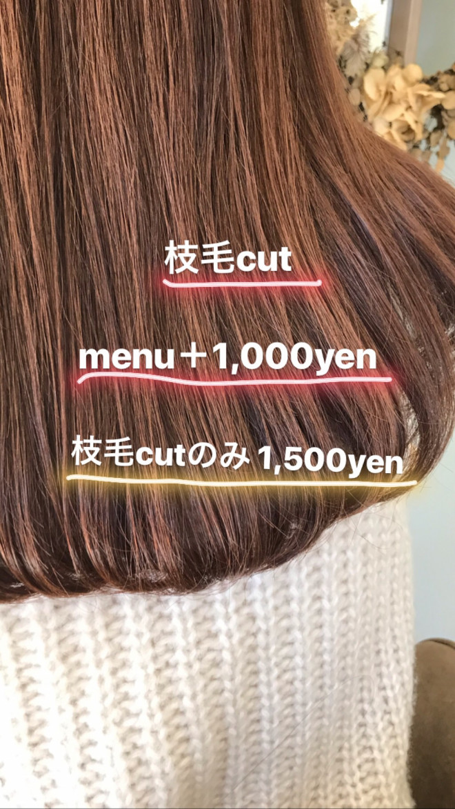 枝毛カット Te To Te 枝毛カット Te To Te