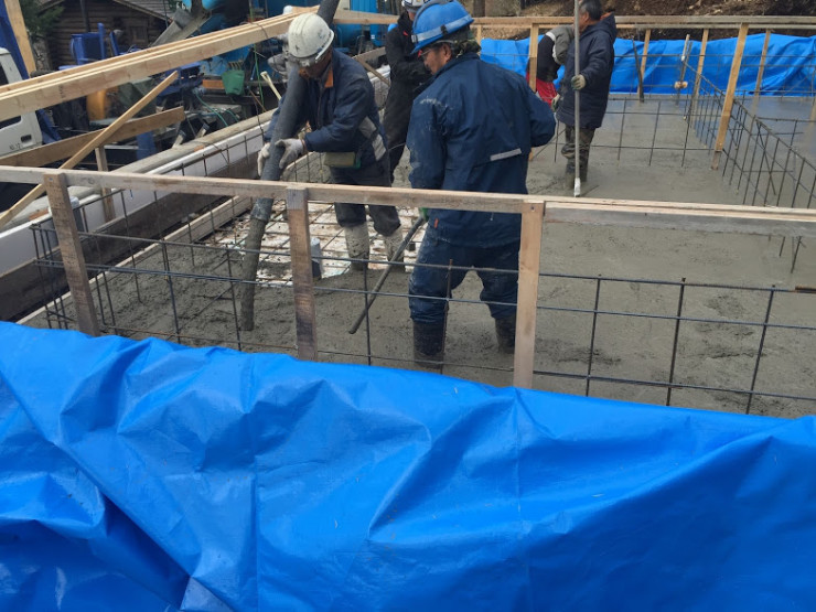 自宅の基礎打ち