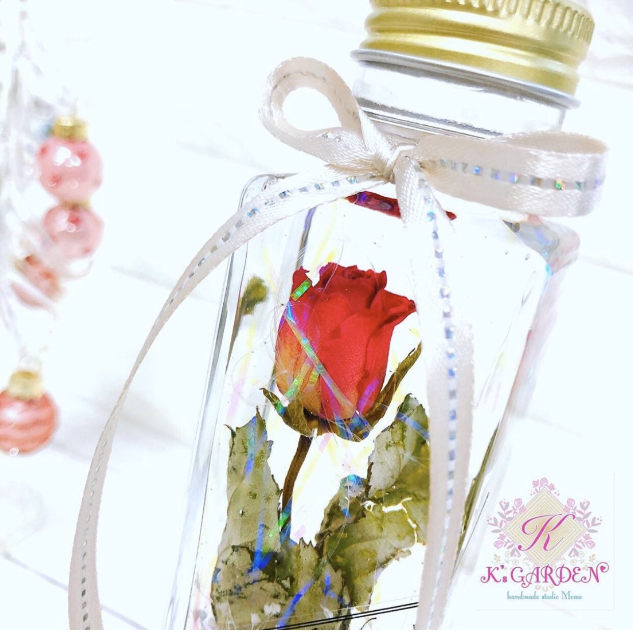 みぃぃ様❁︎オーダー　ハーバリウム°ஐ*。:° 🌷ハーバリウム | K's GARDEN〜handmade studio Momo〜 閉校活用