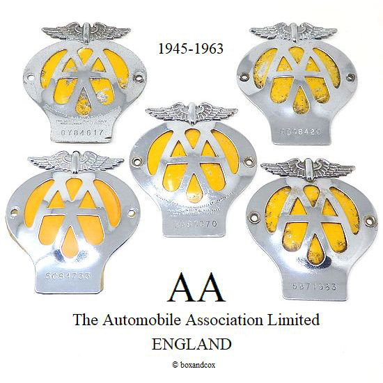 ORIGINAL AA CAR BADGE/当時物 オリジナル AA グリル バッジ 1945-63年  