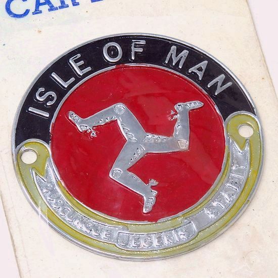 1960's ISLE OF MAN/マン島 カー グリルバッジ デッドストック | bac