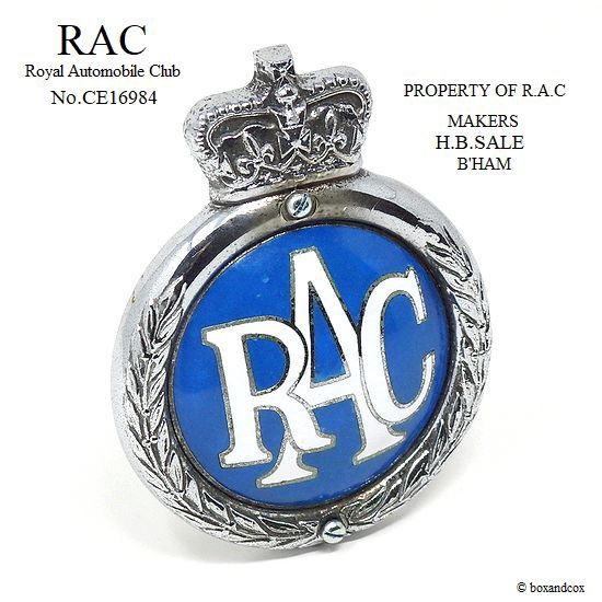 英国RAC グリルバッジ&GBプレート | bac style blog