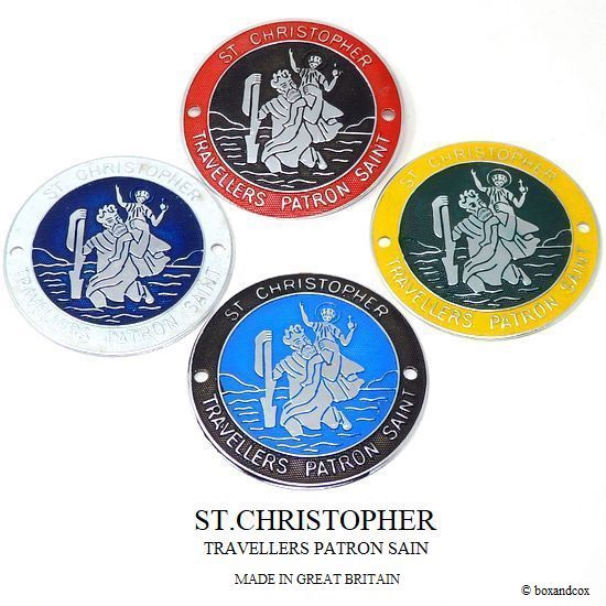 セントクリストファー カーグリルバッジ NOS ST.CHRISTOPHER CAR BADGE by RENAMEL/セントクリストファー