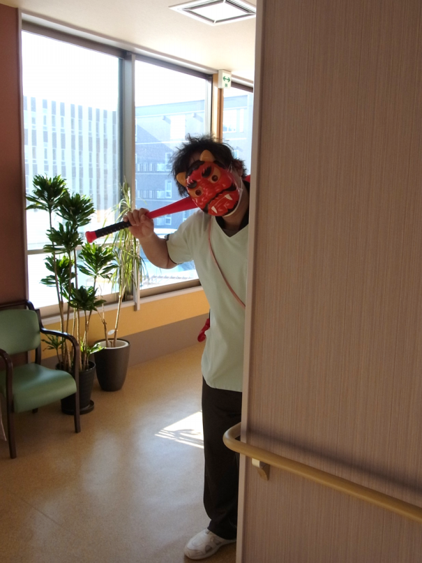 園芸療法 2 4 節分の鬼退治 豆苗の切り戻し 老健かけはしブログ