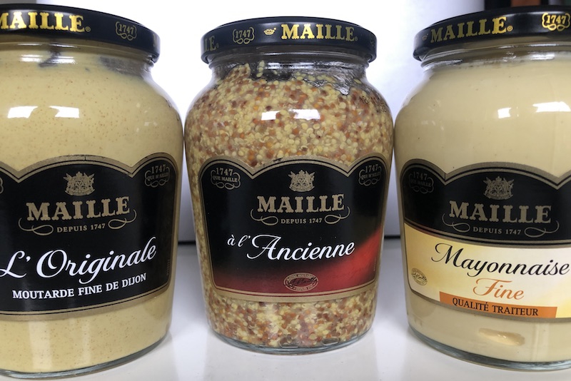 フランス のスーパーで買うマスタードのオススメは MAILLE (マイユ) なのかなぁ ではコルニッション (ピクルス) は | Les  Falaises de Grès