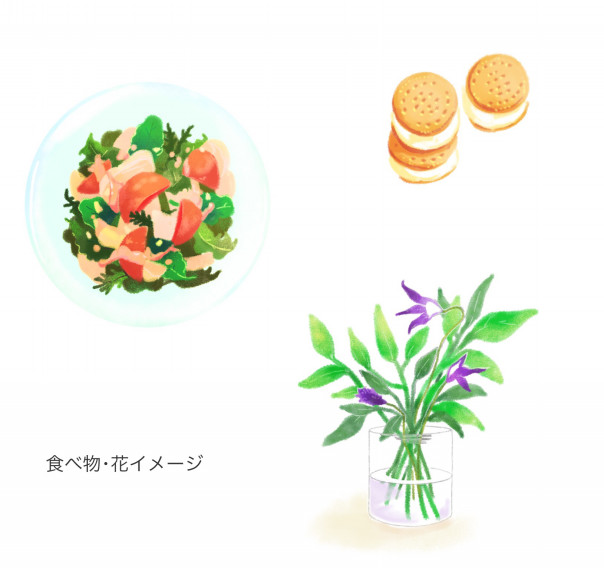 食べ物 花イラスト Matsurika