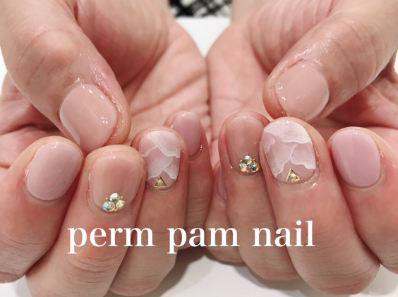 ワンポイントネイル 新横浜ネイルサロン パームパムネイル Permpam Nail