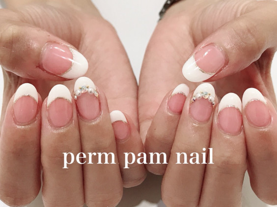 王道フレンチ 新横浜ネイルサロン パームパムネイル Permpam Nail