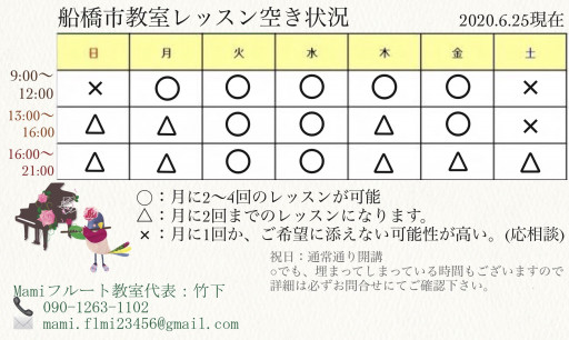 清水麻美 Mamiフルート教室