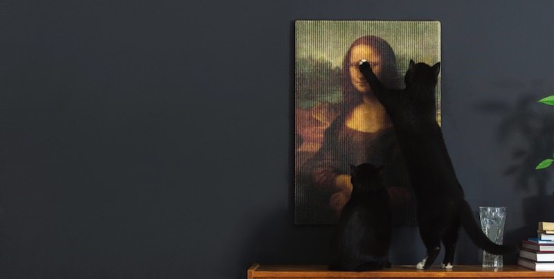 Famous ペインティング Art for Cat  SILLY