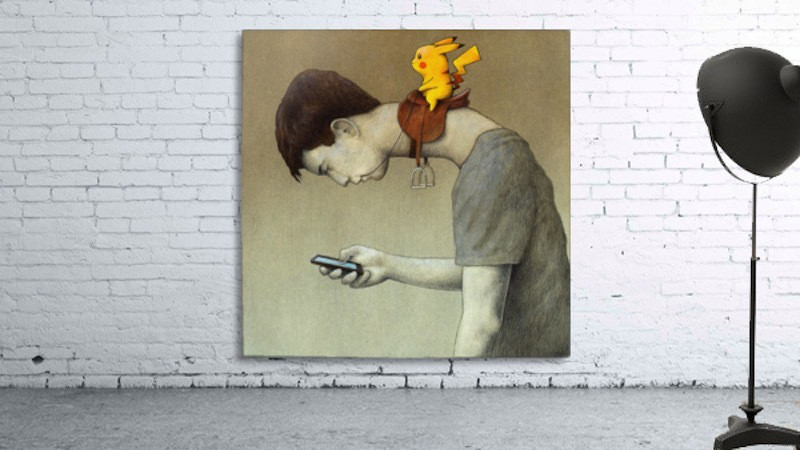 ポケモンgoにコントロールされる人を描いた風刺画 Silly ポケモンgoにコントロールされる人を描いた風刺画 Silly