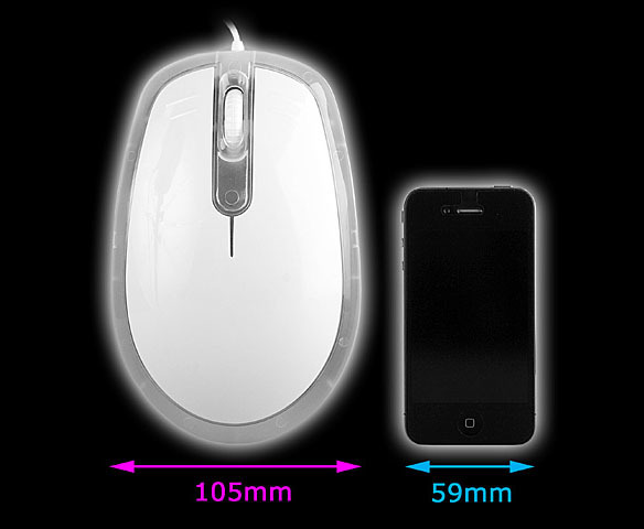 無駄にデカイusb Big Mouse そして無駄に光る Silly