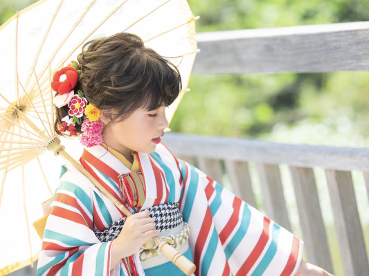 静岡 清水 七五三ヘアメイク はピエスヘアで 静岡清水ヘアメイクemiko 美容室 ピエスヘア