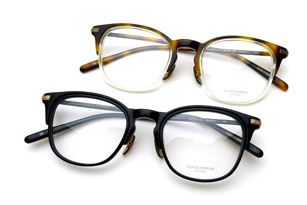 二重リムのフロントが特徴的なプラスチックフレーム】OLIVER PEOPLES 