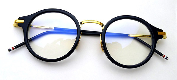 THOM BROWNE TB-807 ネイビー TB-011ブルーレンズ Thom Browne トム