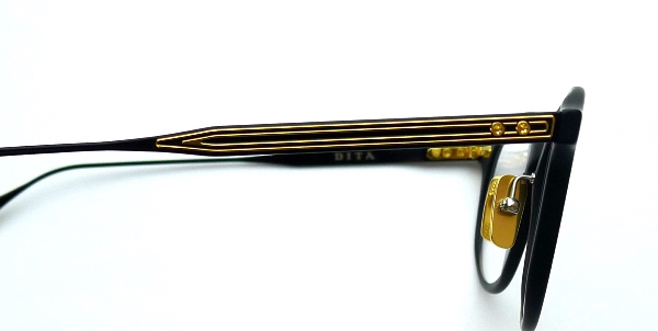 DITA / ディータ ASH新色 メープルブラウン チタン製彫金ボストンメガネ Dita - Ash (+) (Amber Maple/Antique Yellow Gold) – Good See Co.
