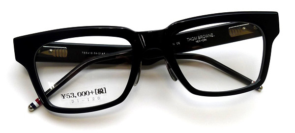 トムブラウン人気のスクエアセルフレーム】THOM BROWNE TBS418-54-01AF 