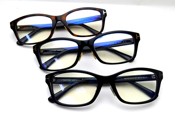 TOM FORD TF5724-D-B 052 メガネ ブルーライトカット 茶 日本限定  